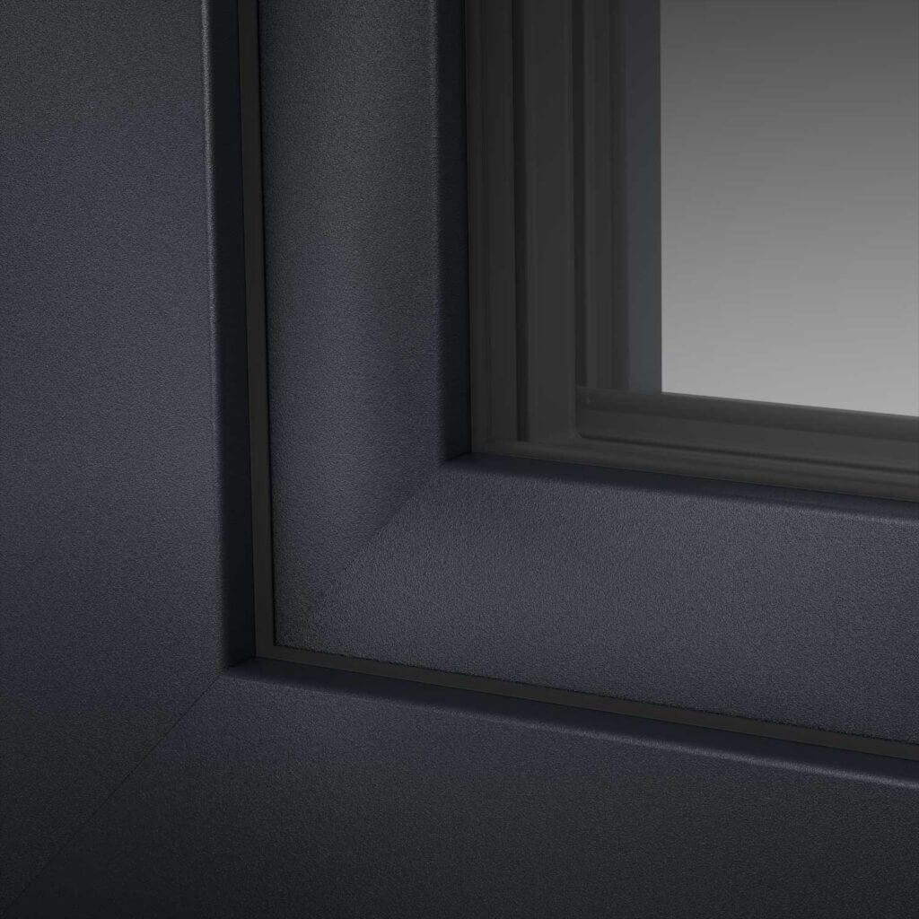 Window in Anthracite gray smooth color