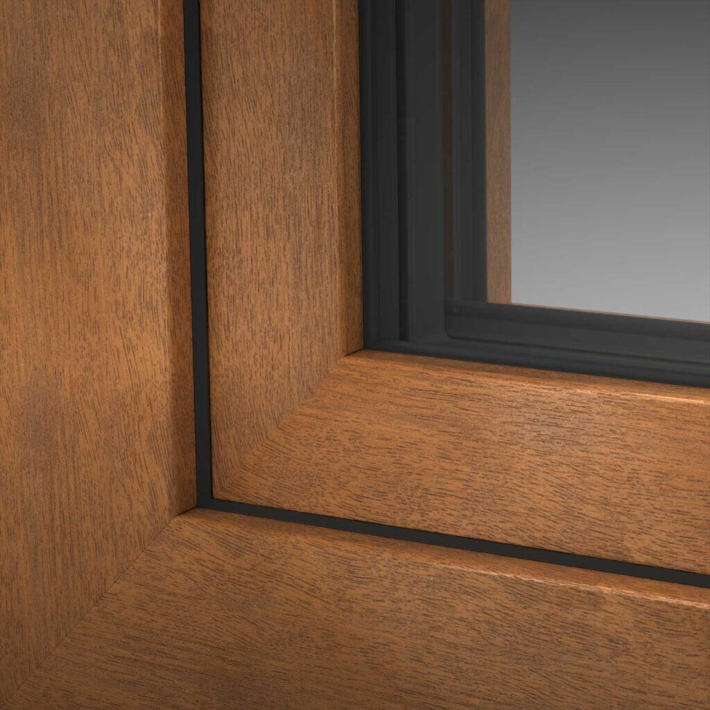 Golden oak window