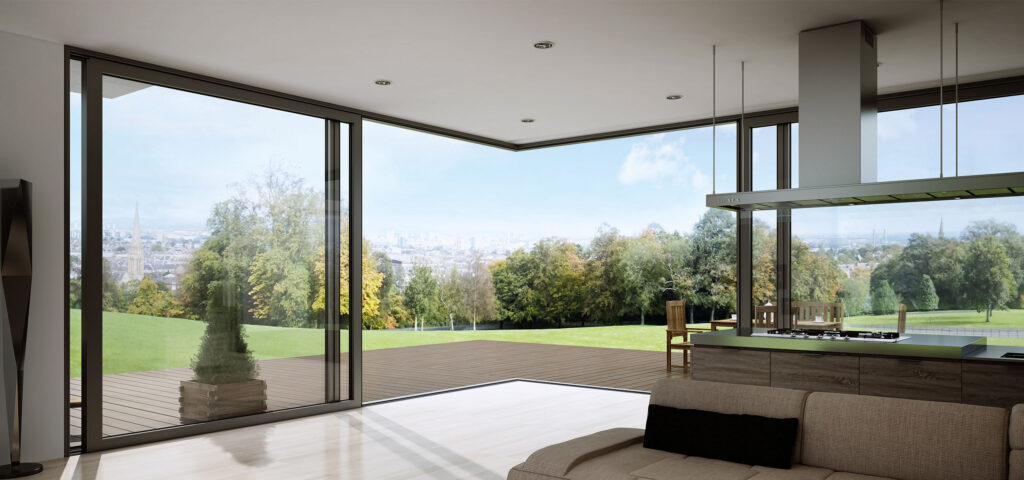 Aluminium terrace solution, Patio HST 77.