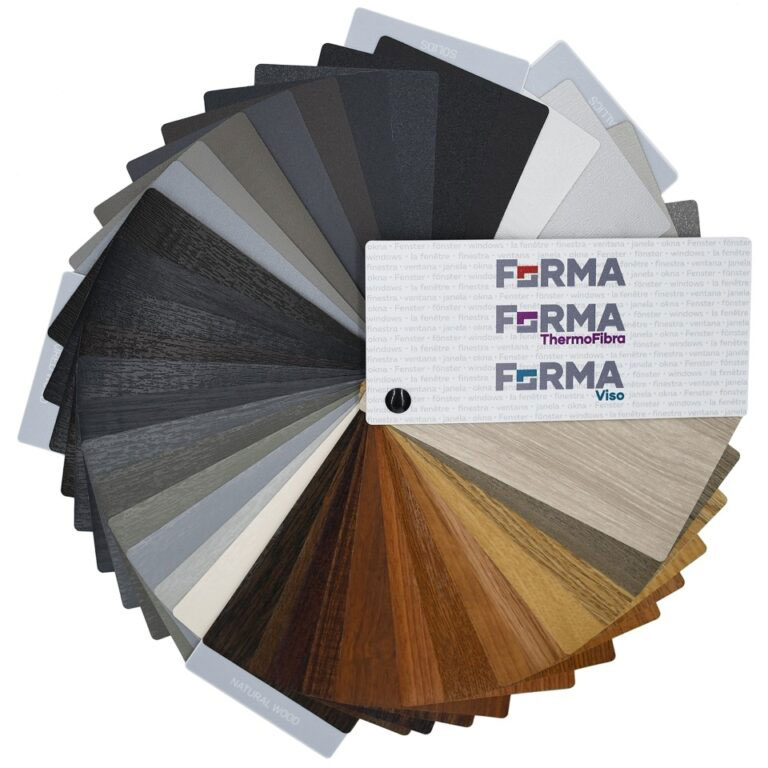 Veneers for windows from the FORMA system.