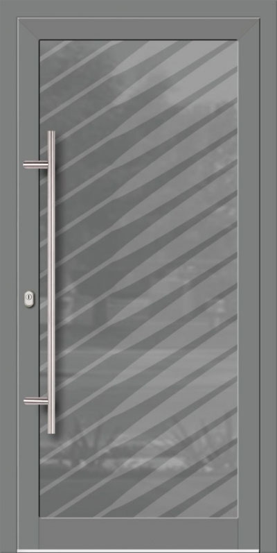 Drzwi wejściowe szkło-aluminium, Evolution.