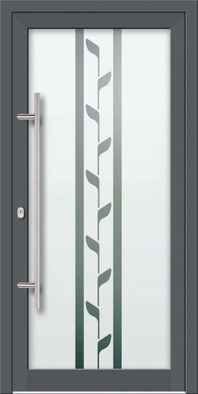 Entrance door - glass, Vision Glass Sand.