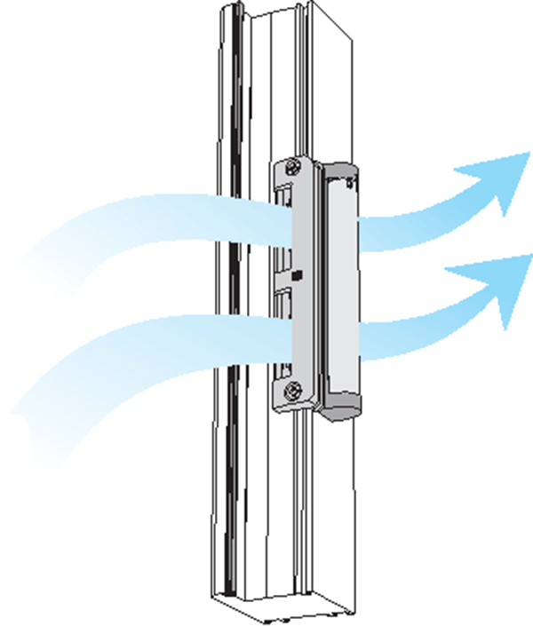 Operation of the Aeromat MINI trickle vent.