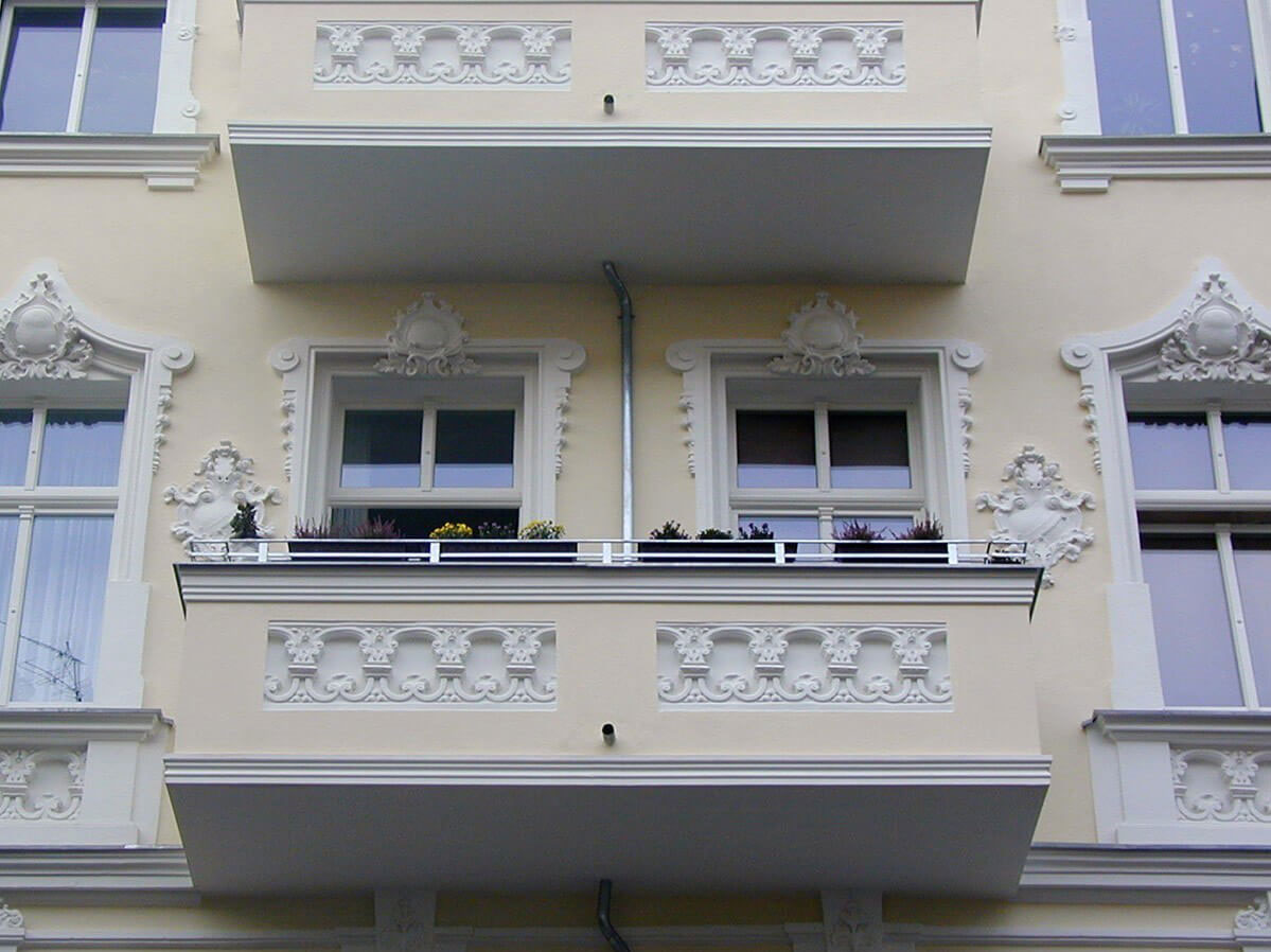 Decorative wooden window.