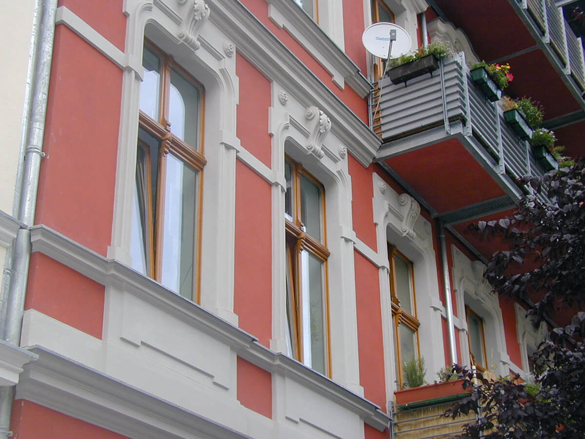 Wooden window with decorative elements.