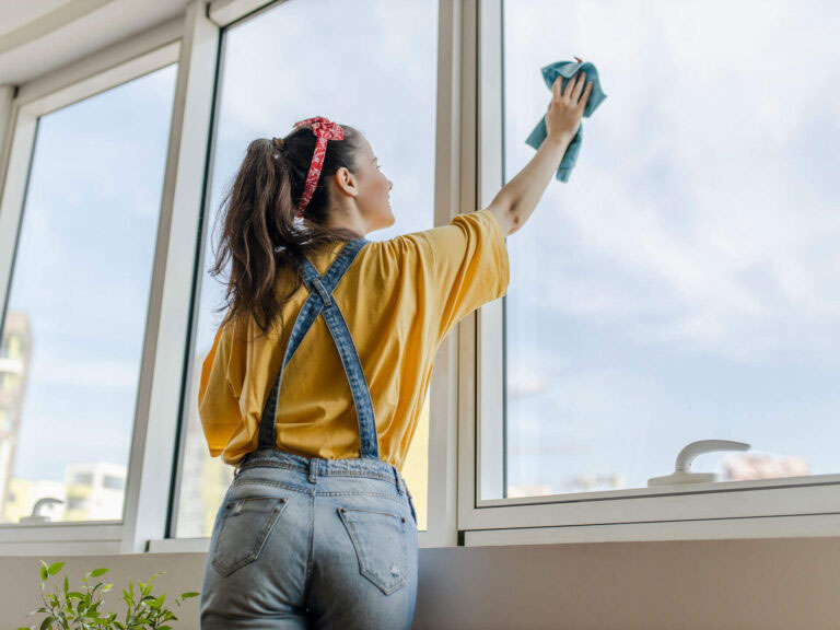 washing PVC windows