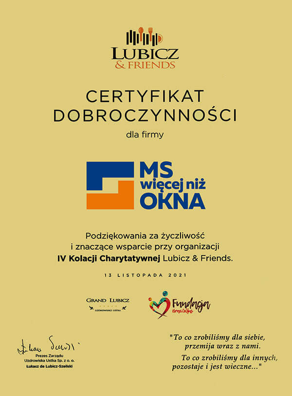 Charity certificate for MS beyond WINDOWS.