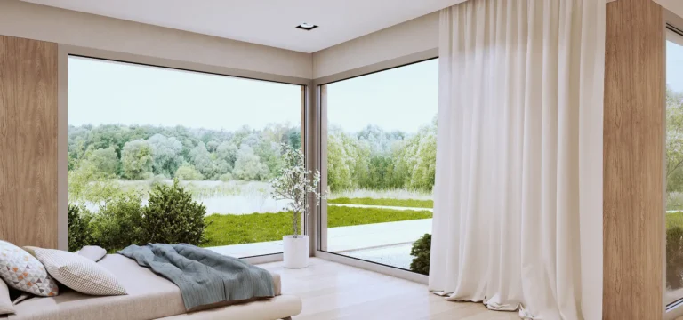aluminum windows in the house