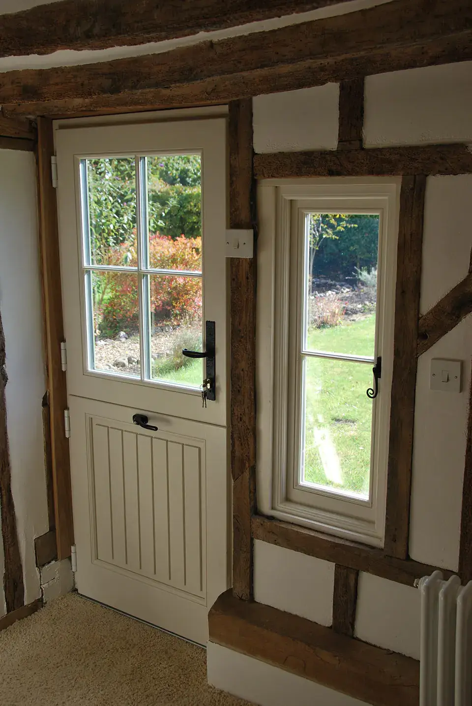 Wooden stable doors