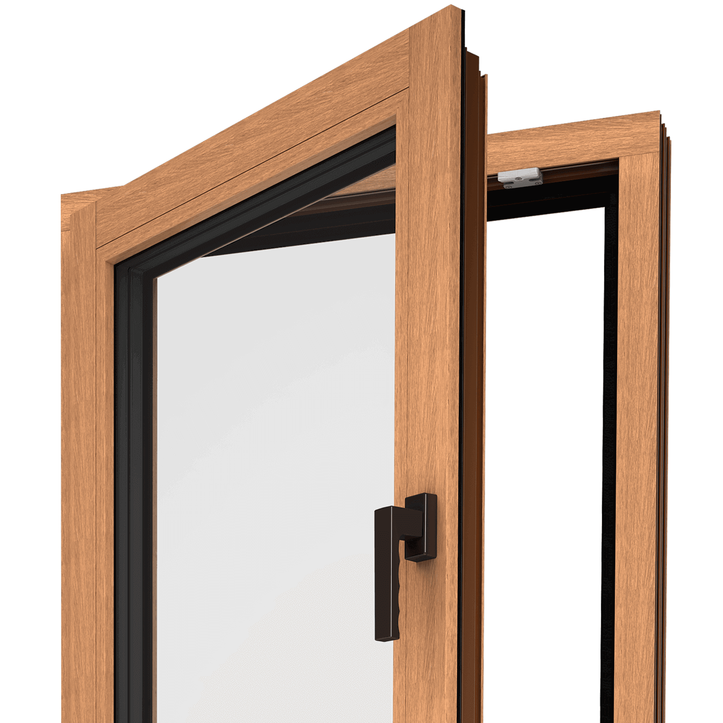 A Wood Look window that resembles a traditional wooden window.