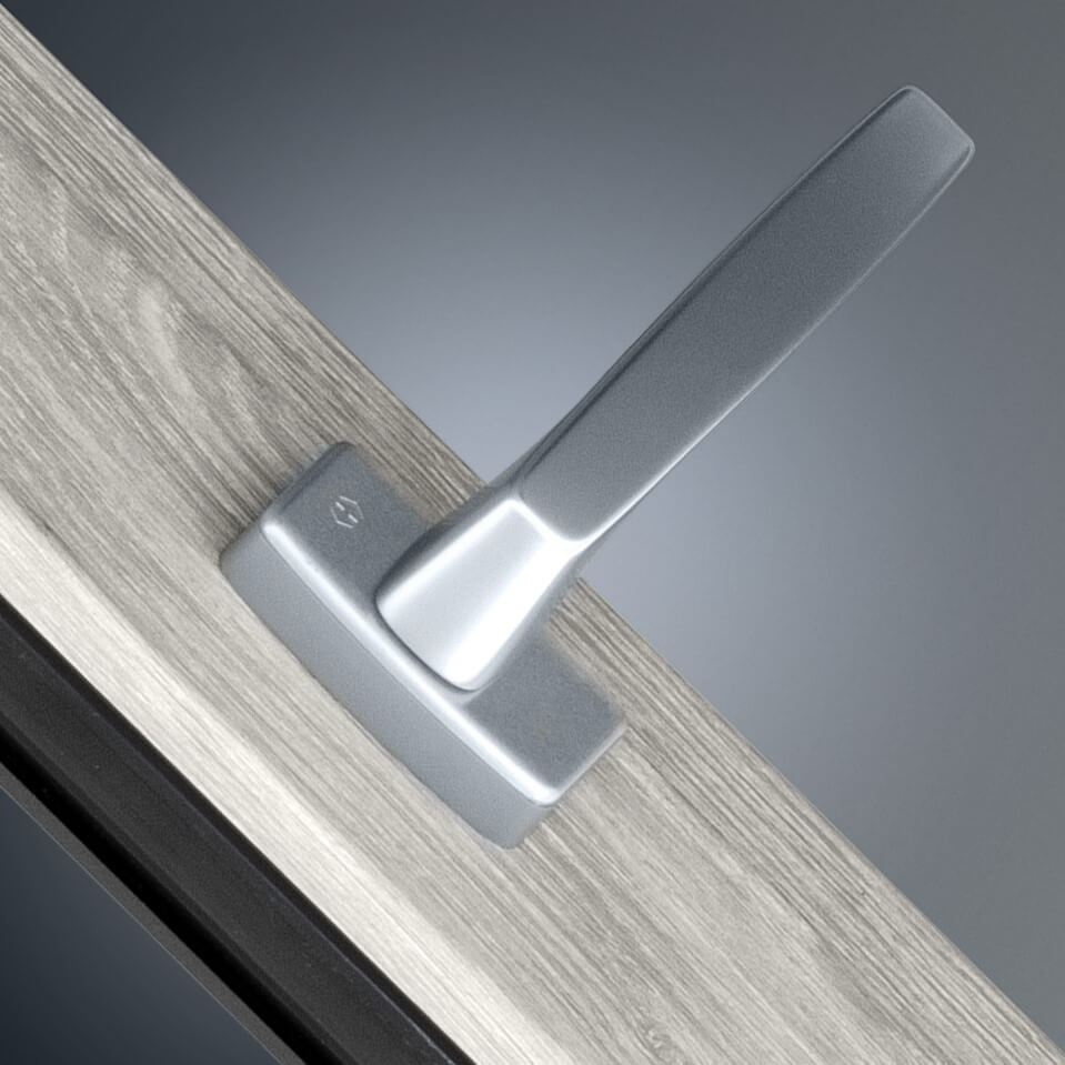 Hoppe window handle.