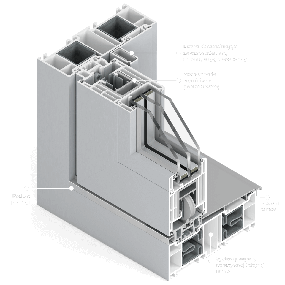 Section of the lower part of Patio HST 76.