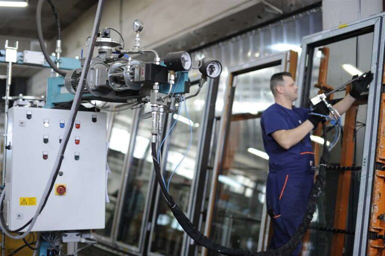 The process of glass bonding.